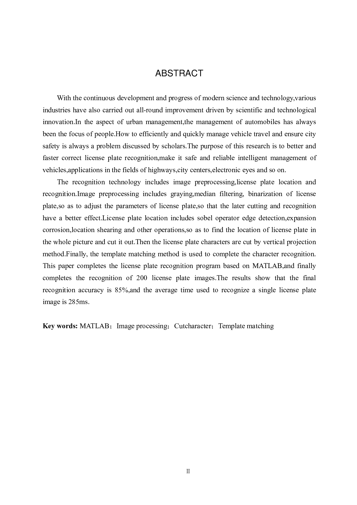 基于图像处理的蓝白车牌识别算法研究-18727字.pdf 第2页