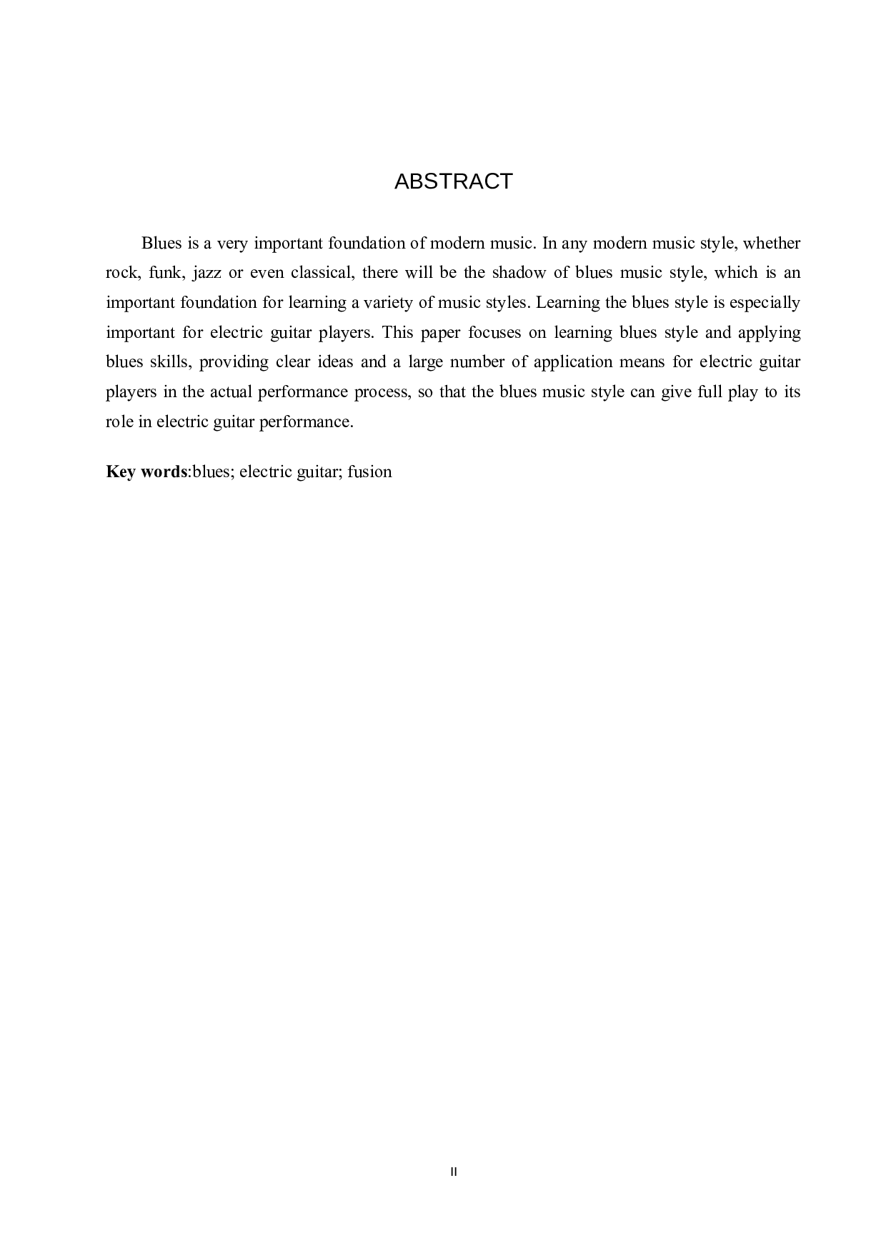 电吉他演奏中布鲁斯音乐风格的融合-8843字.doc 第2页