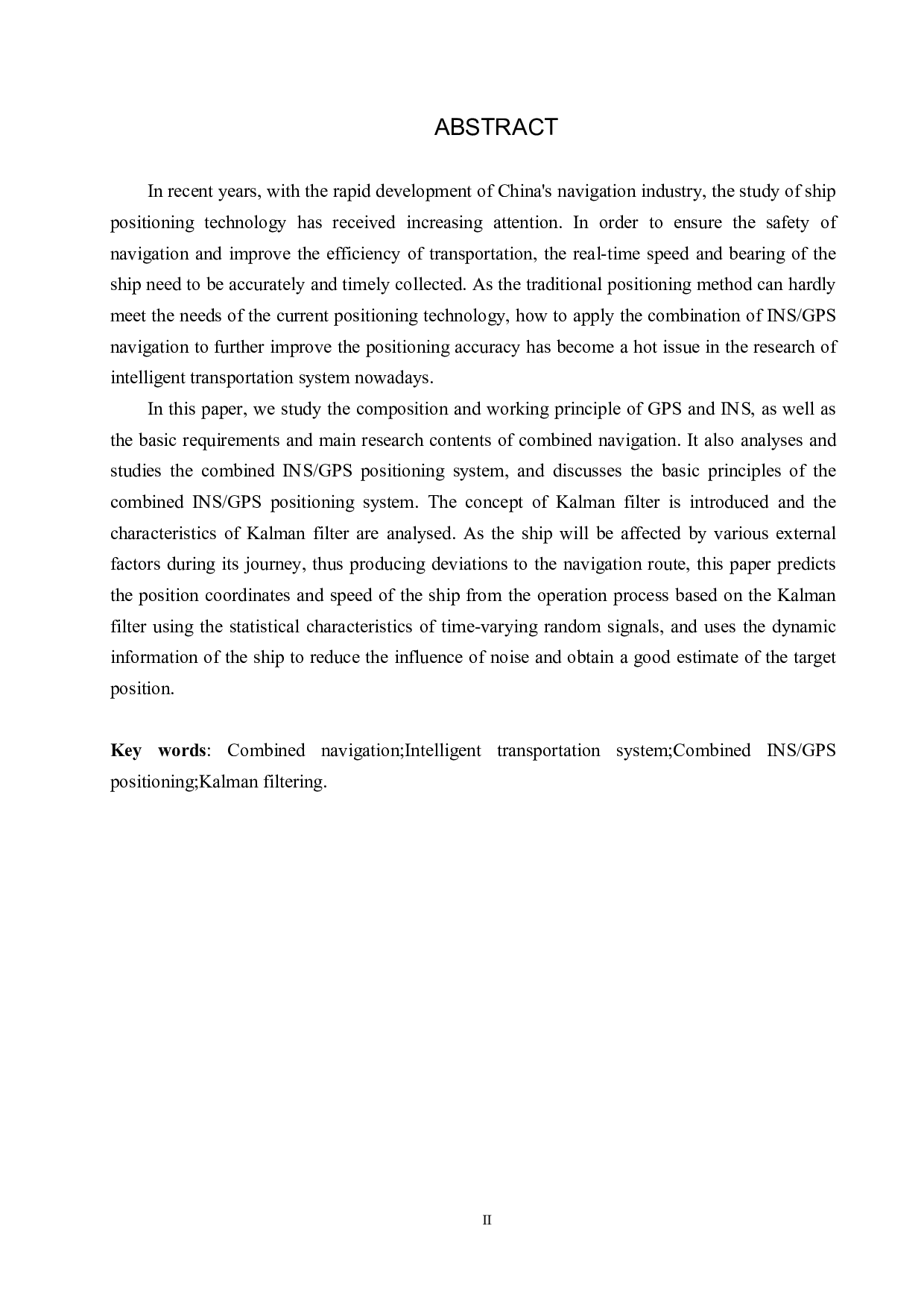 INS_GPS组合导航卡尔曼滤波系统设计-17653字.pdf 第2页