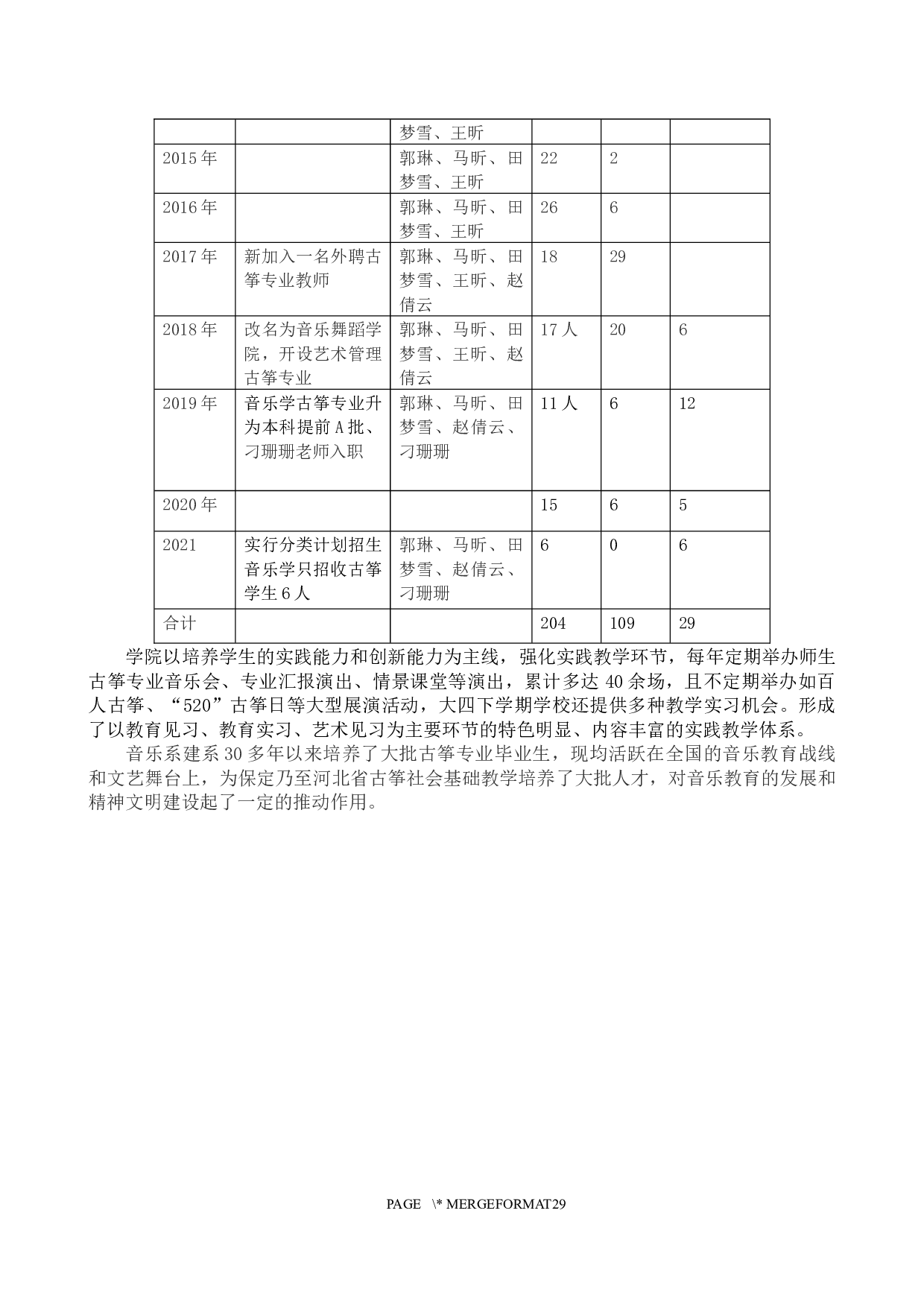 保定学院音乐舞蹈学院古筝教学发展综述-12449字.docx 第7页