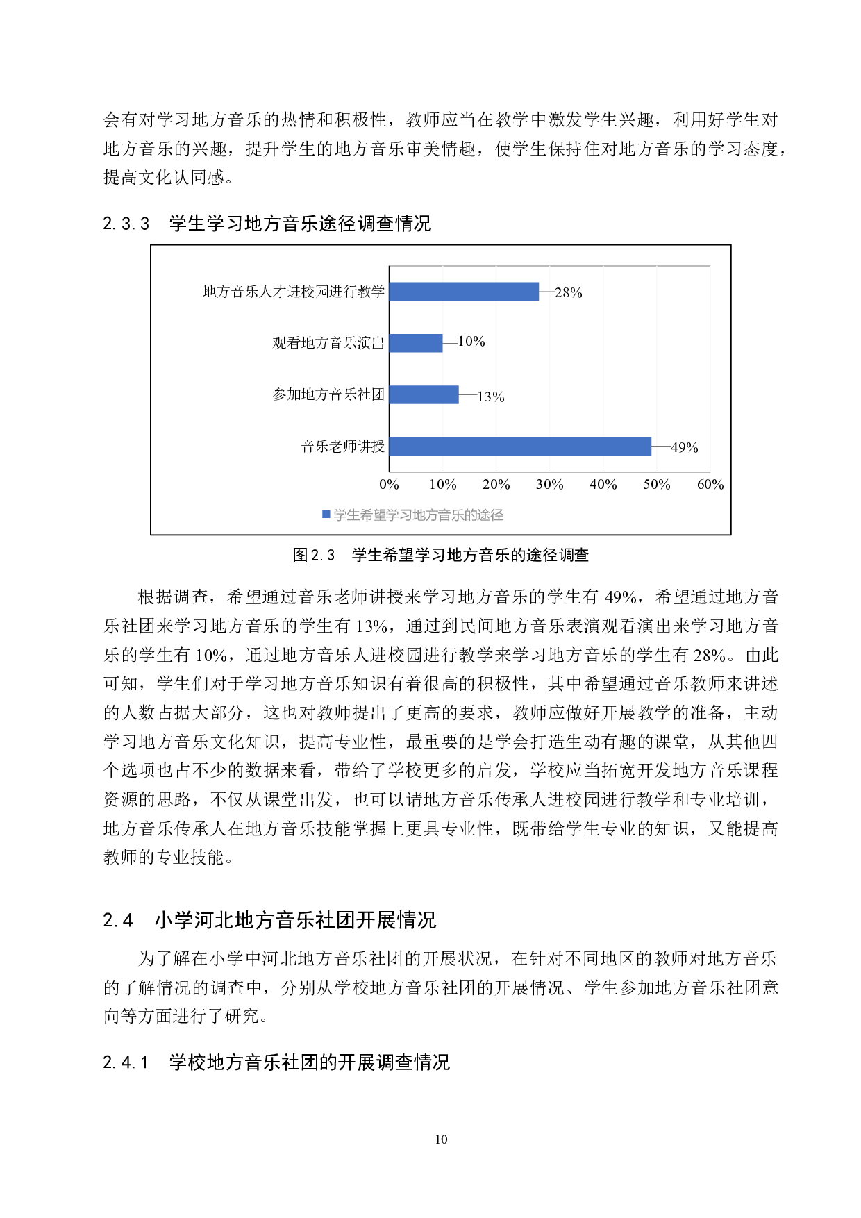 河北地方音乐融入小学音乐课程现状探究-14399字.docx 第10页