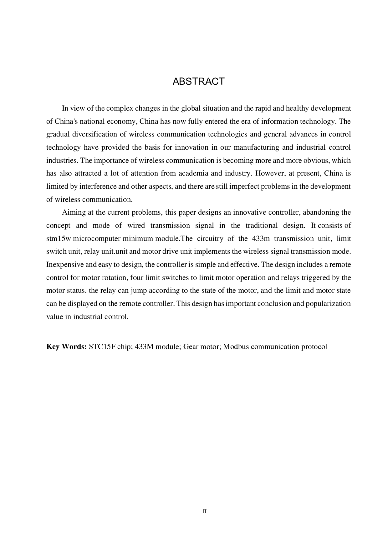 支持433M的减速电机控制器设计-17365字.pdf 第2页