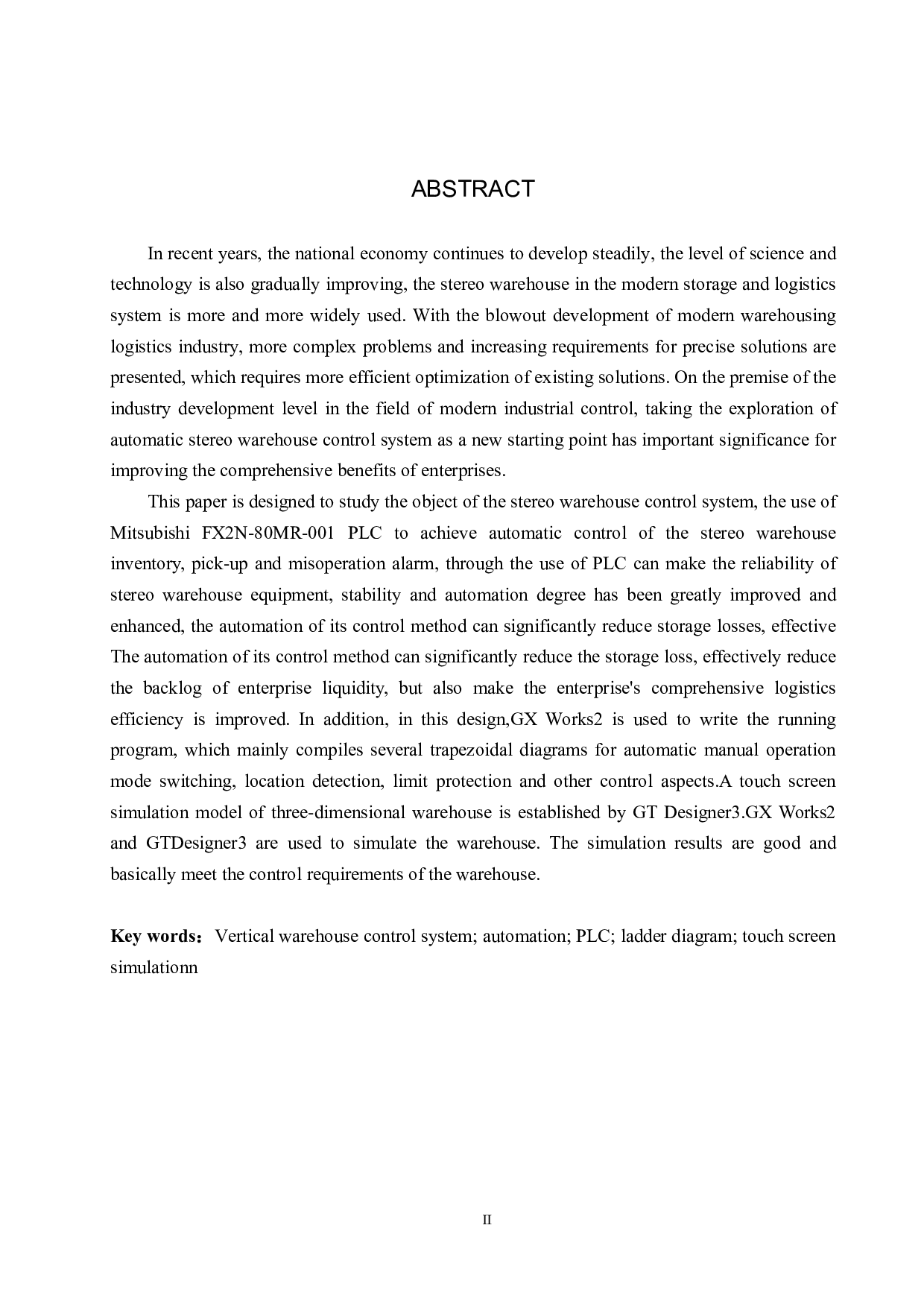 基于PLC的四层立体仓库控制系统设计-19964字.pdf 第2页