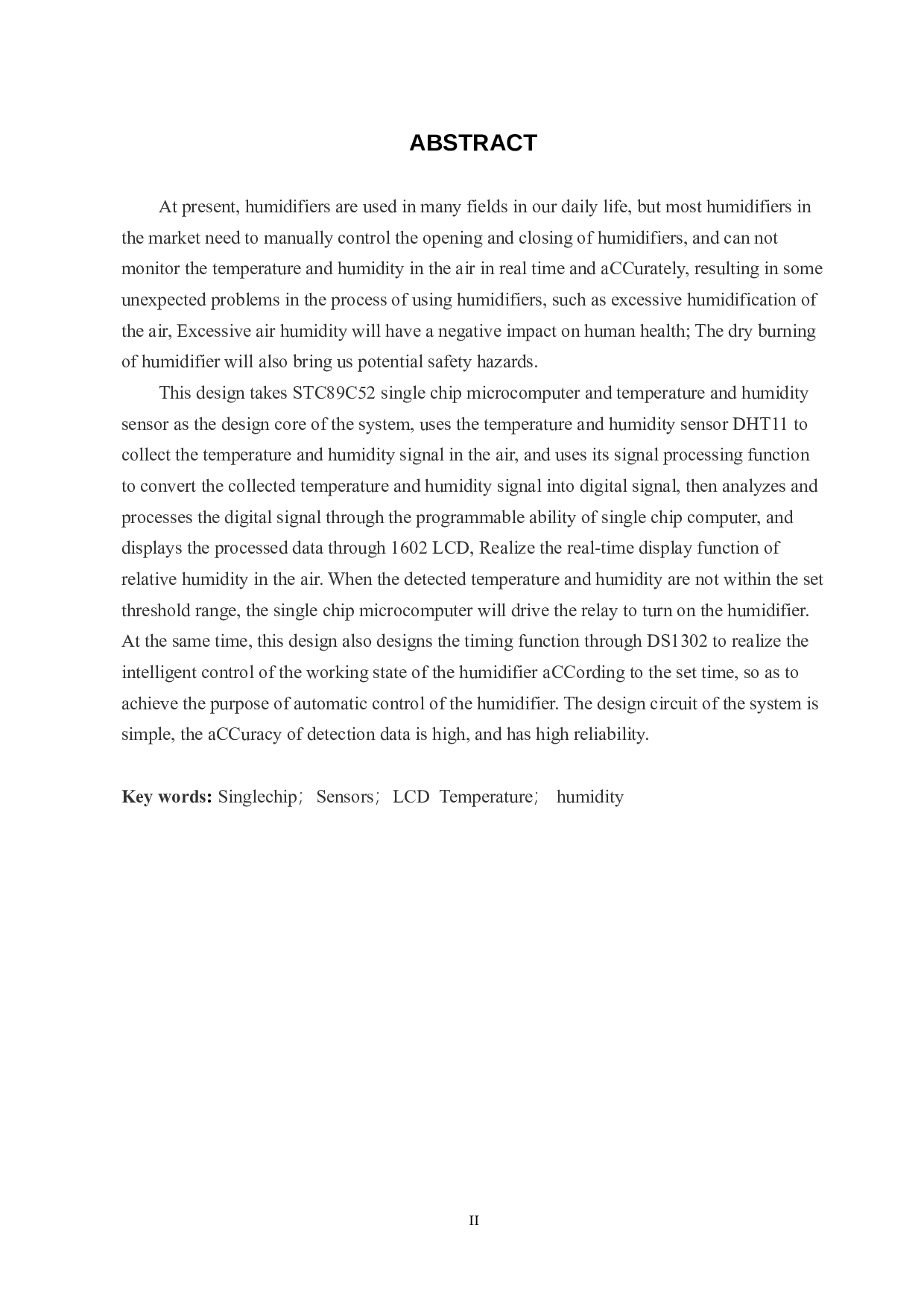 基于单片机的加湿器控制系统-20787字.docx 第2页