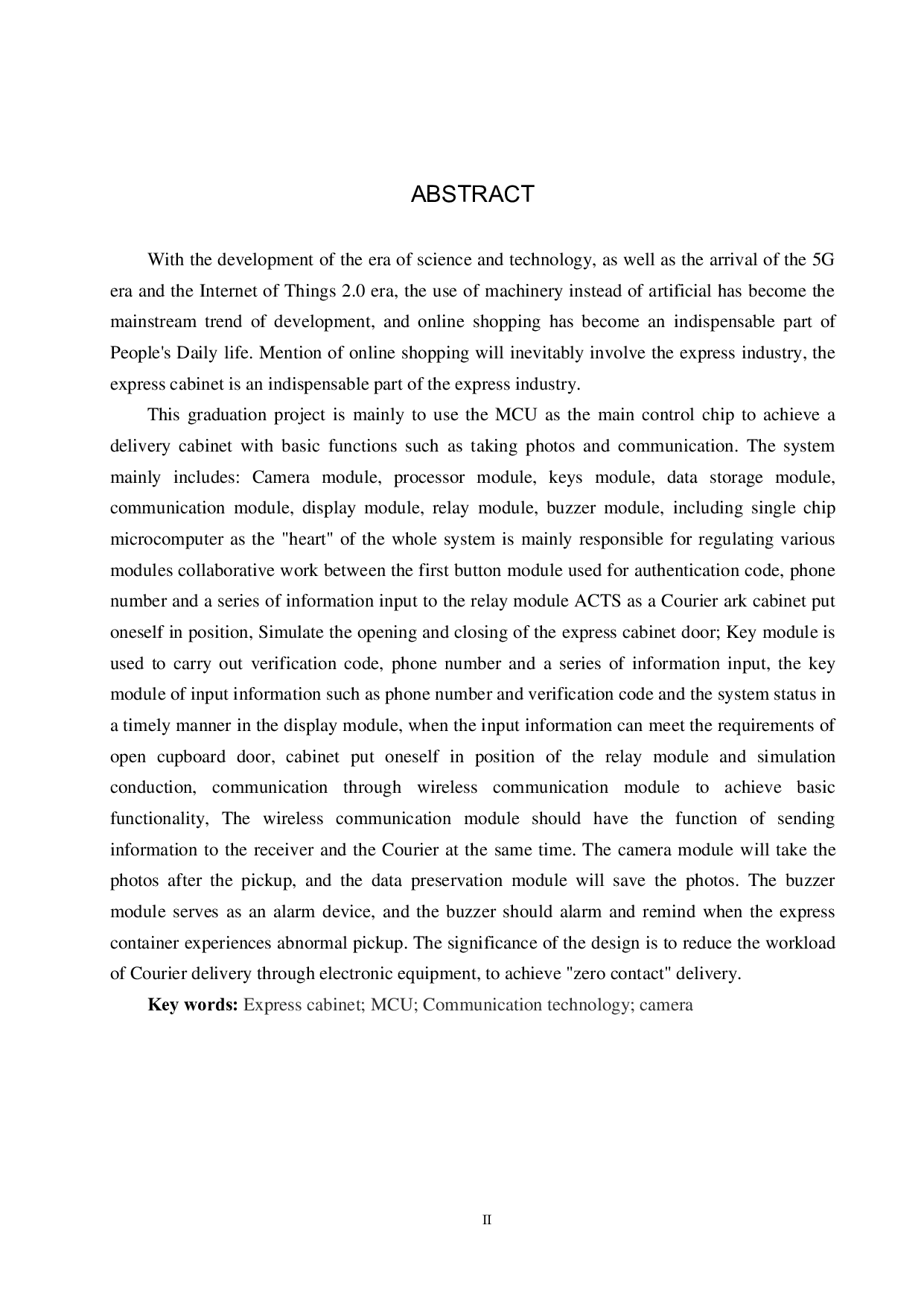 基于单片机的简易快递柜设计-22722字.pdf 第2页