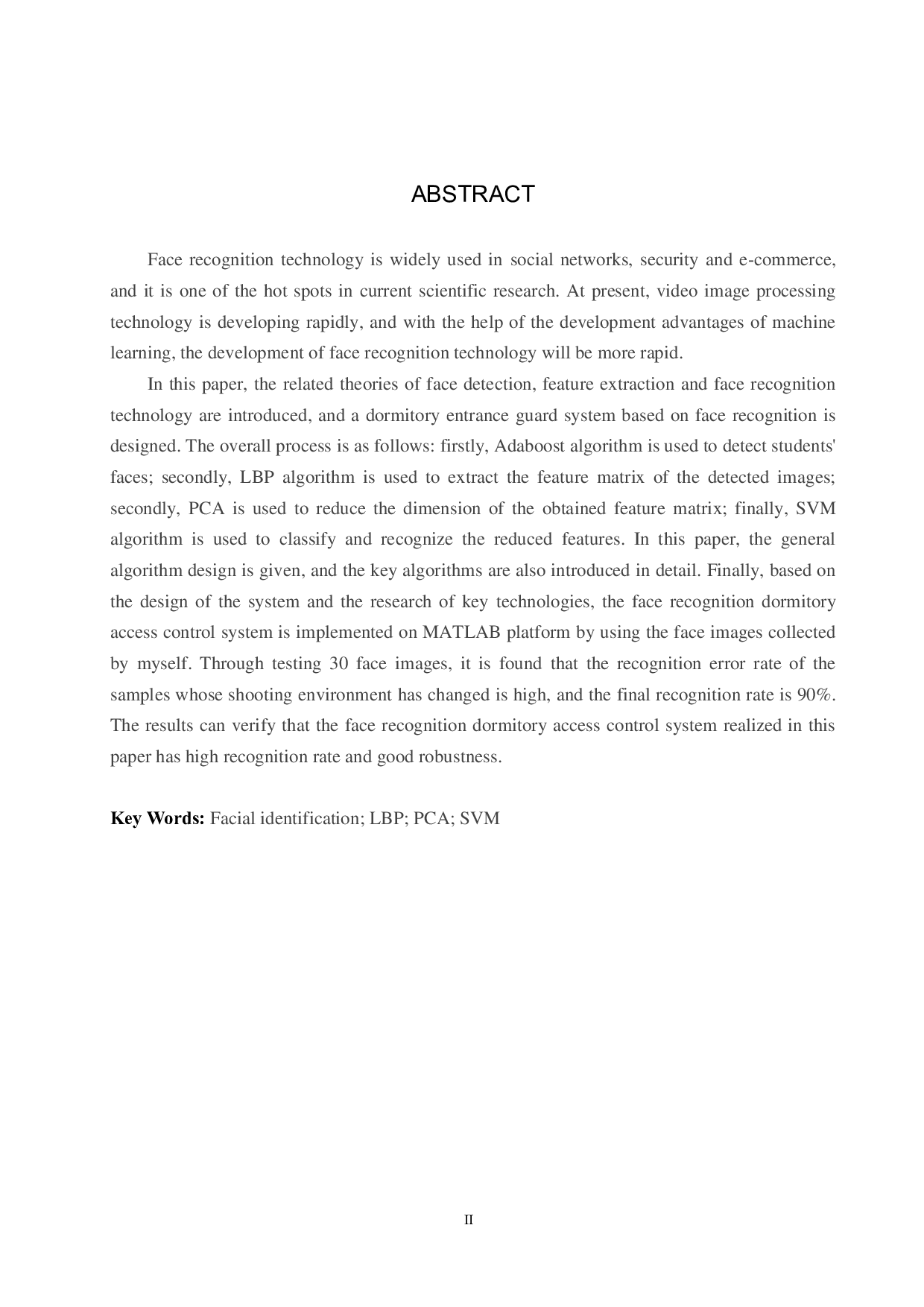 基于人脸识别的宿舍门禁系统设计-17459字.pdf 第2页