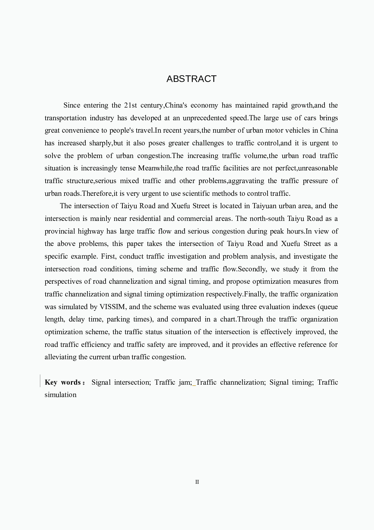 基于vissim仿真的城市道路交叉口优化方案研究&mdash;&mdash;以太榆路和学府街为例-20087字.docx 第2页