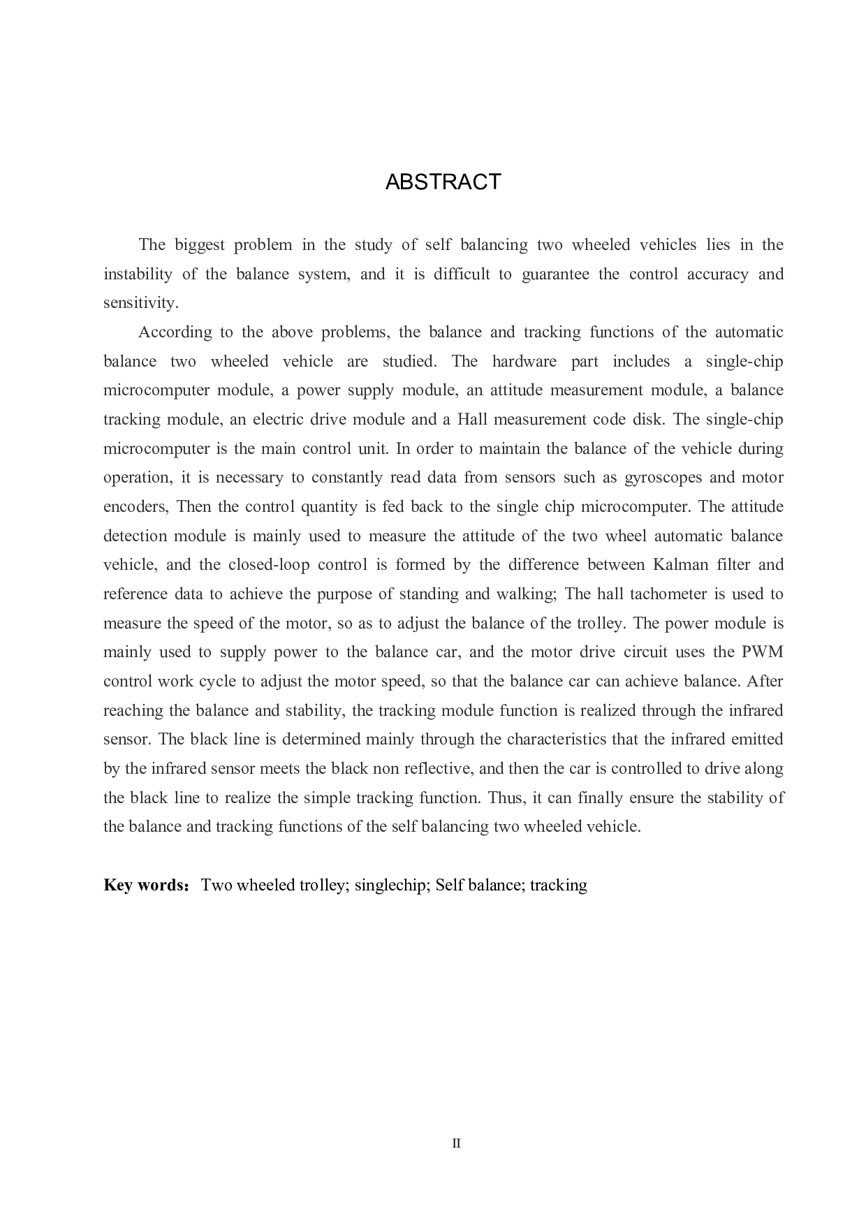 基于单片机的自平衡两轮车设计-16645字.pdf 第2页