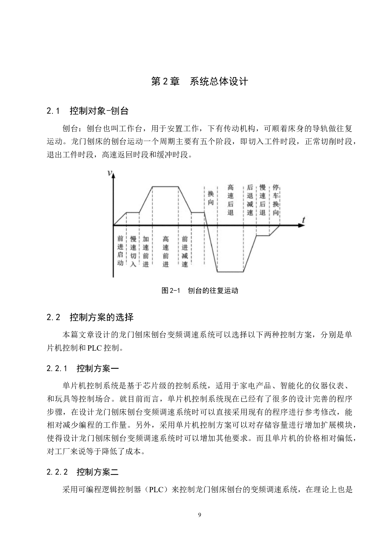 龙门刨床刨台变频调速系统设计-17633字.docx 第9页