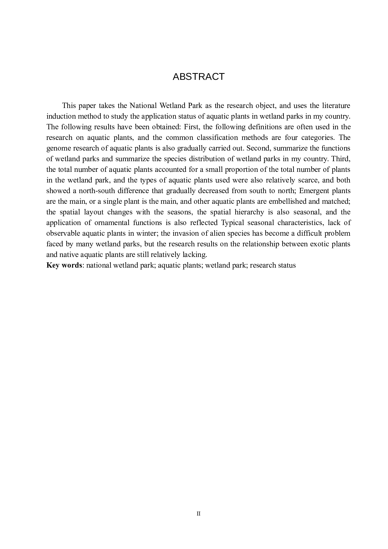 我国水生植物在湿地公园中的应用研究现状-17534字.docx 第2页