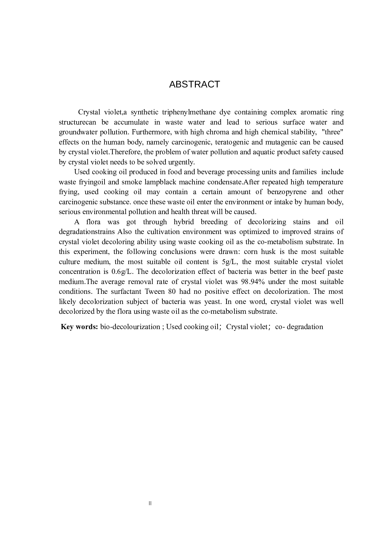 餐厨废油-结晶紫共降解菌群的选育与性能分析-9738字.docx 第2页