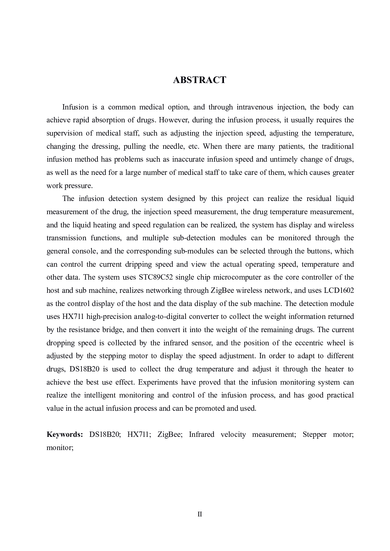 基于单片机的输液监控系统设计-17665字.pdf 第2页