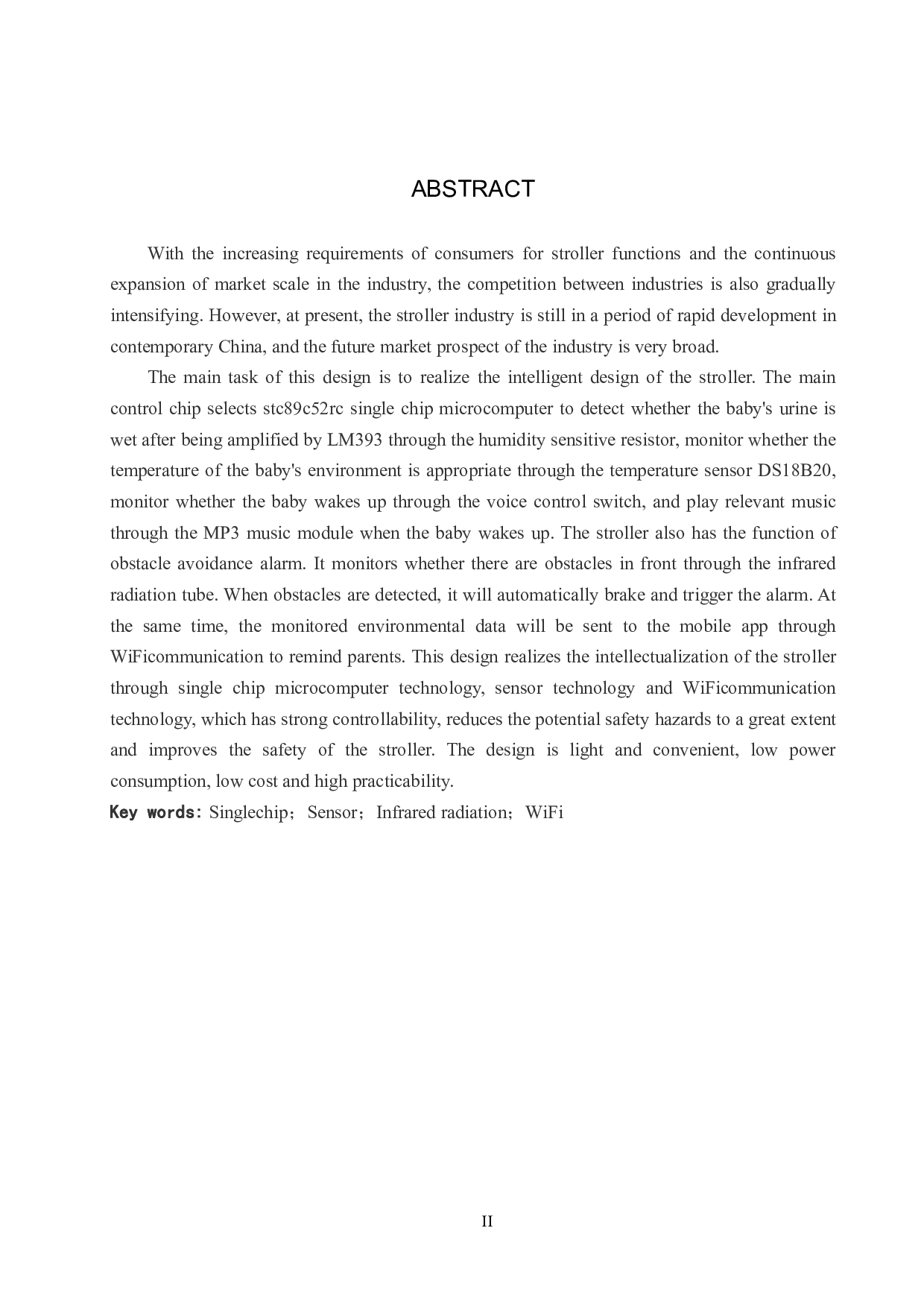 基于单片机的智能婴儿车设计-19580字.pdf 第2页