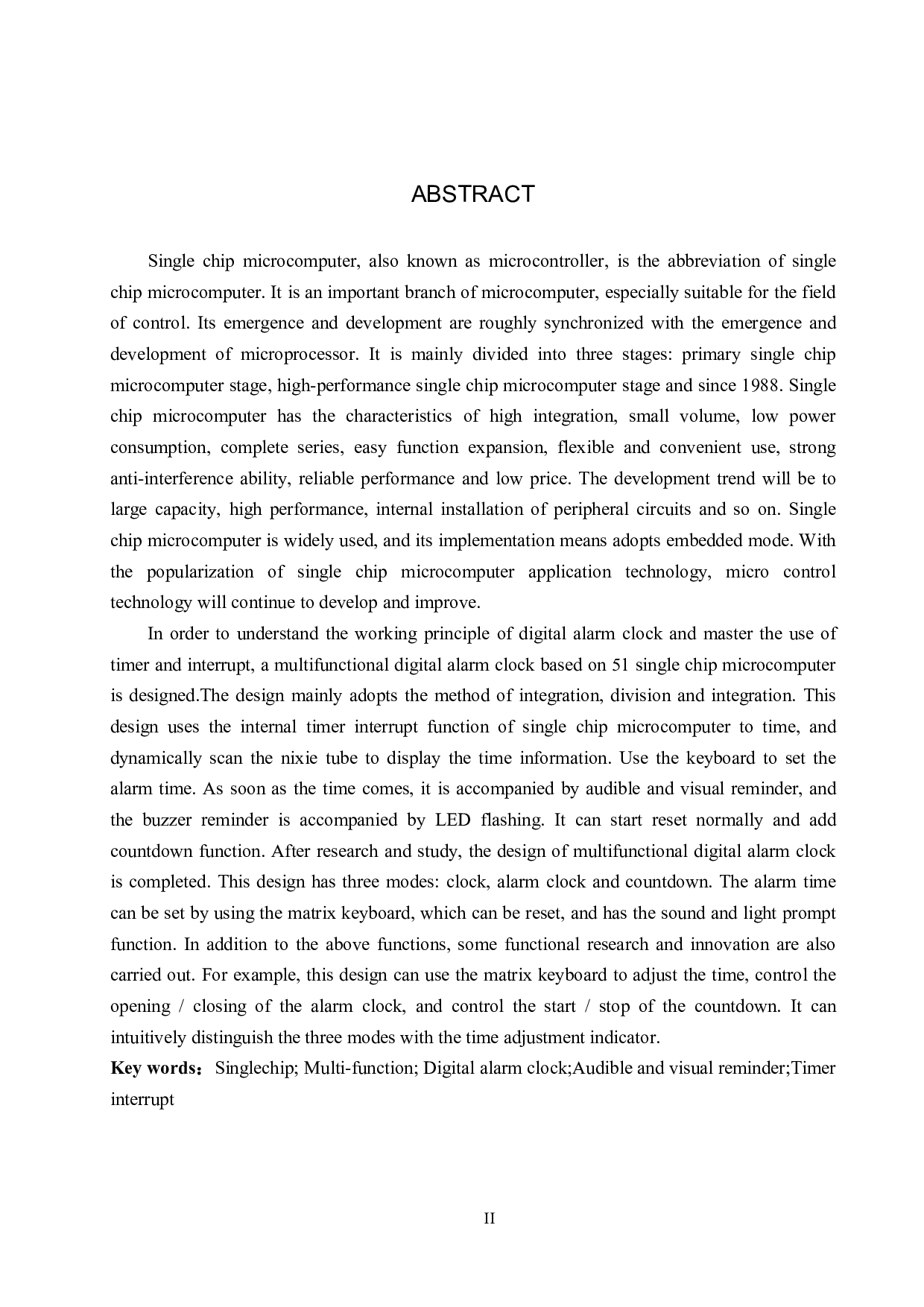 基于51单片机的多功能数字闹钟设计-16417字.pdf 第2页
