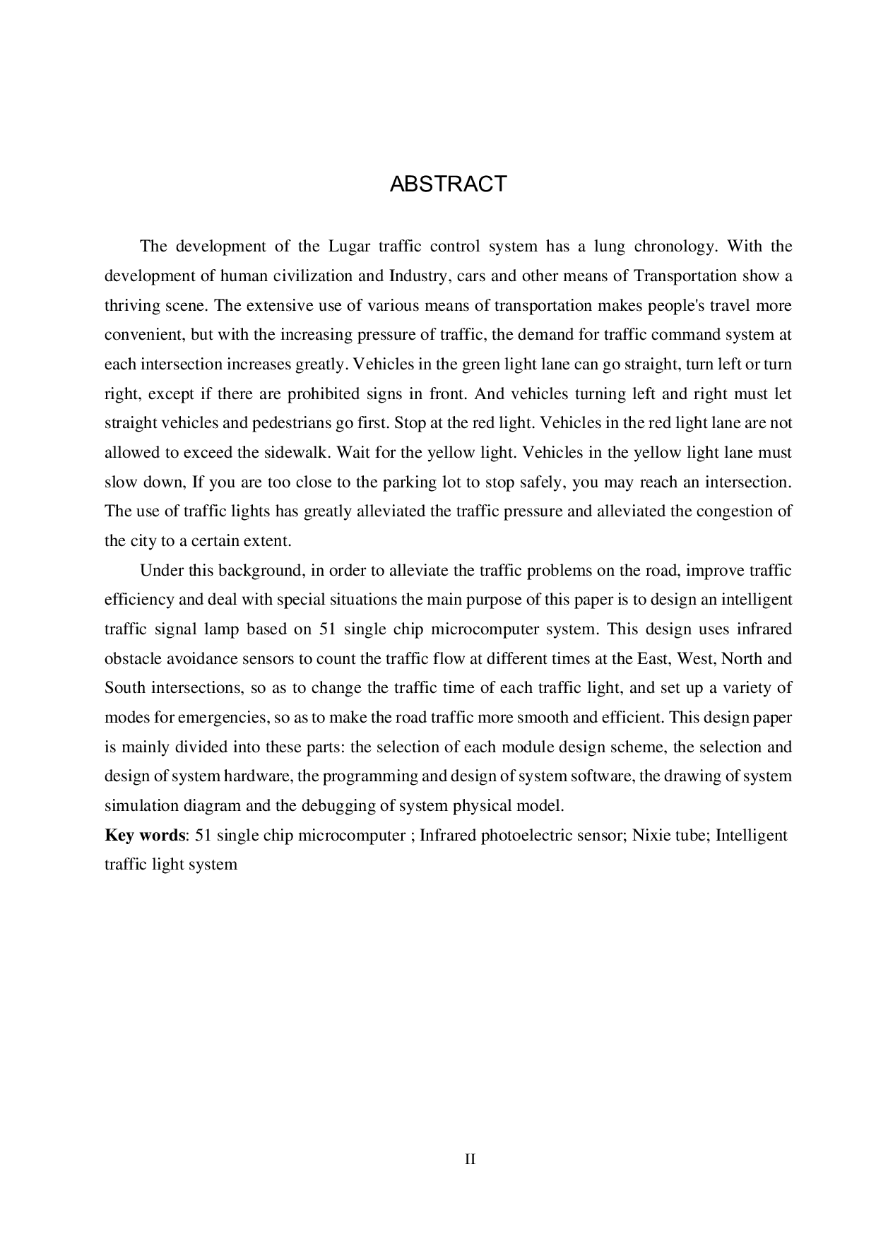 基于51单片机的智能交通信号灯设计-14434字.pdf 第2页
