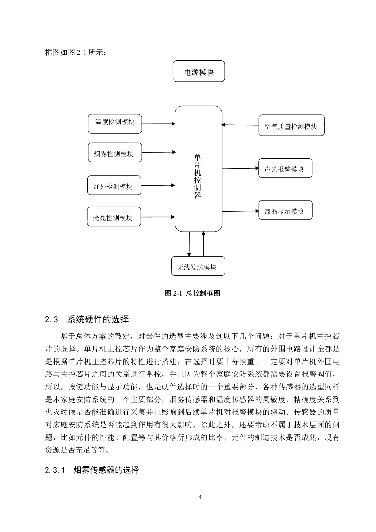 基于单片机的智能家庭安防系统设计-15420字.docx 第9页