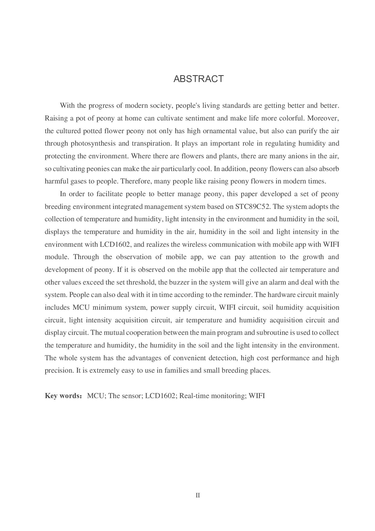 牡丹花养殖环境综合管理系统-19094字.pdf 第2页