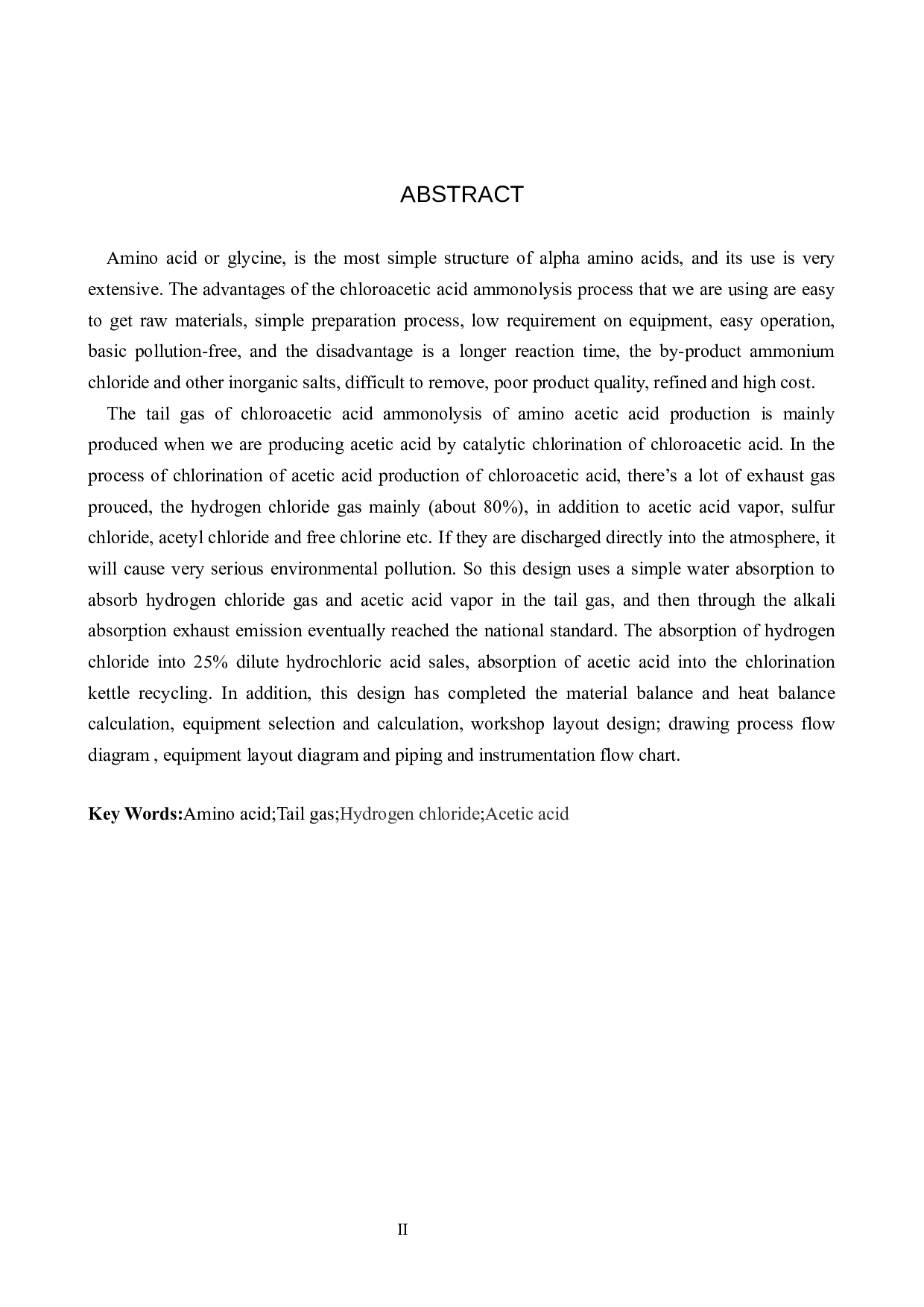 年处理50万吨氨基乙酸尾气工艺设计-19283字.docx 第2页