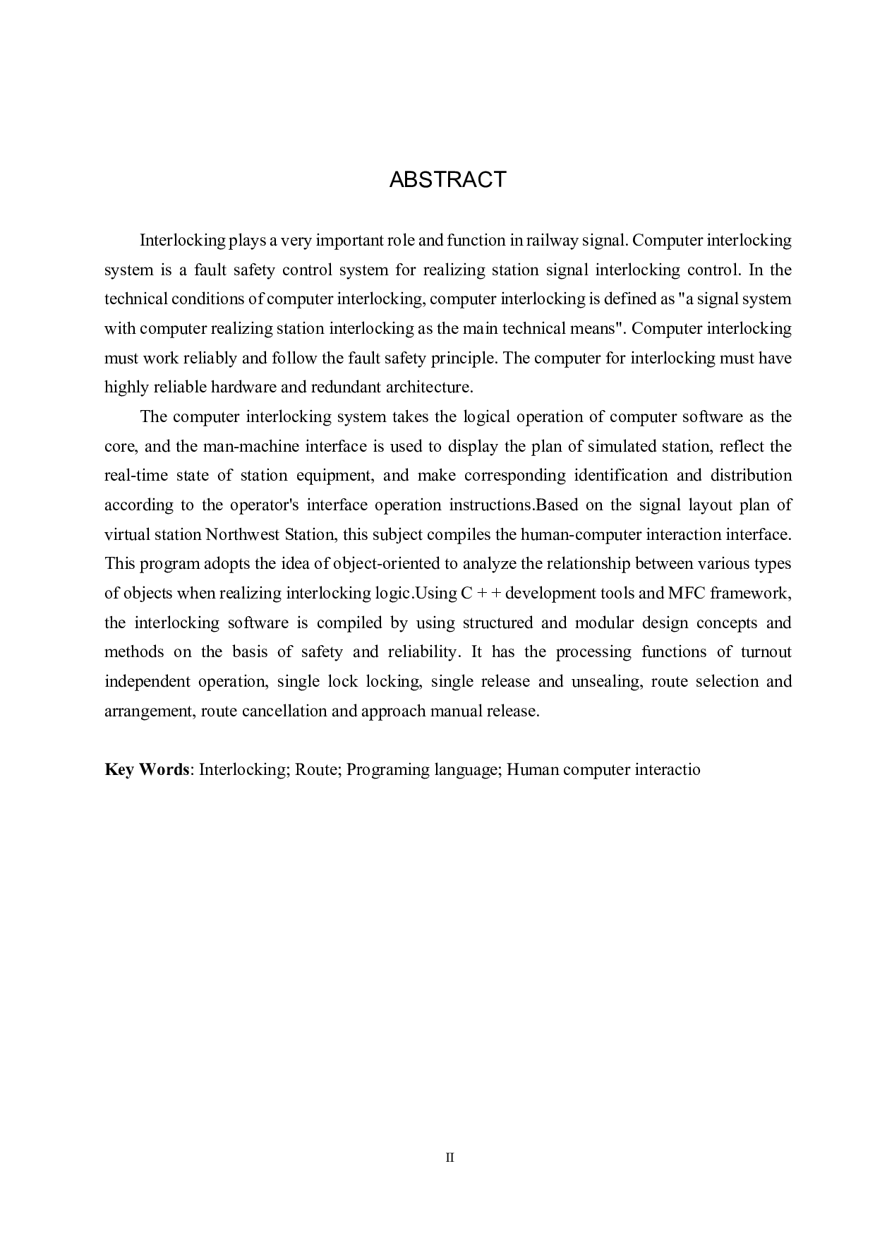西北站计算机联锁人机交互系统仿真设计-16117字.pdf 第2页