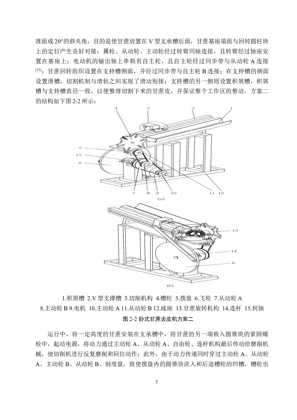 小型卧式甘蔗去皮机的设计-13291字.docx 第9页