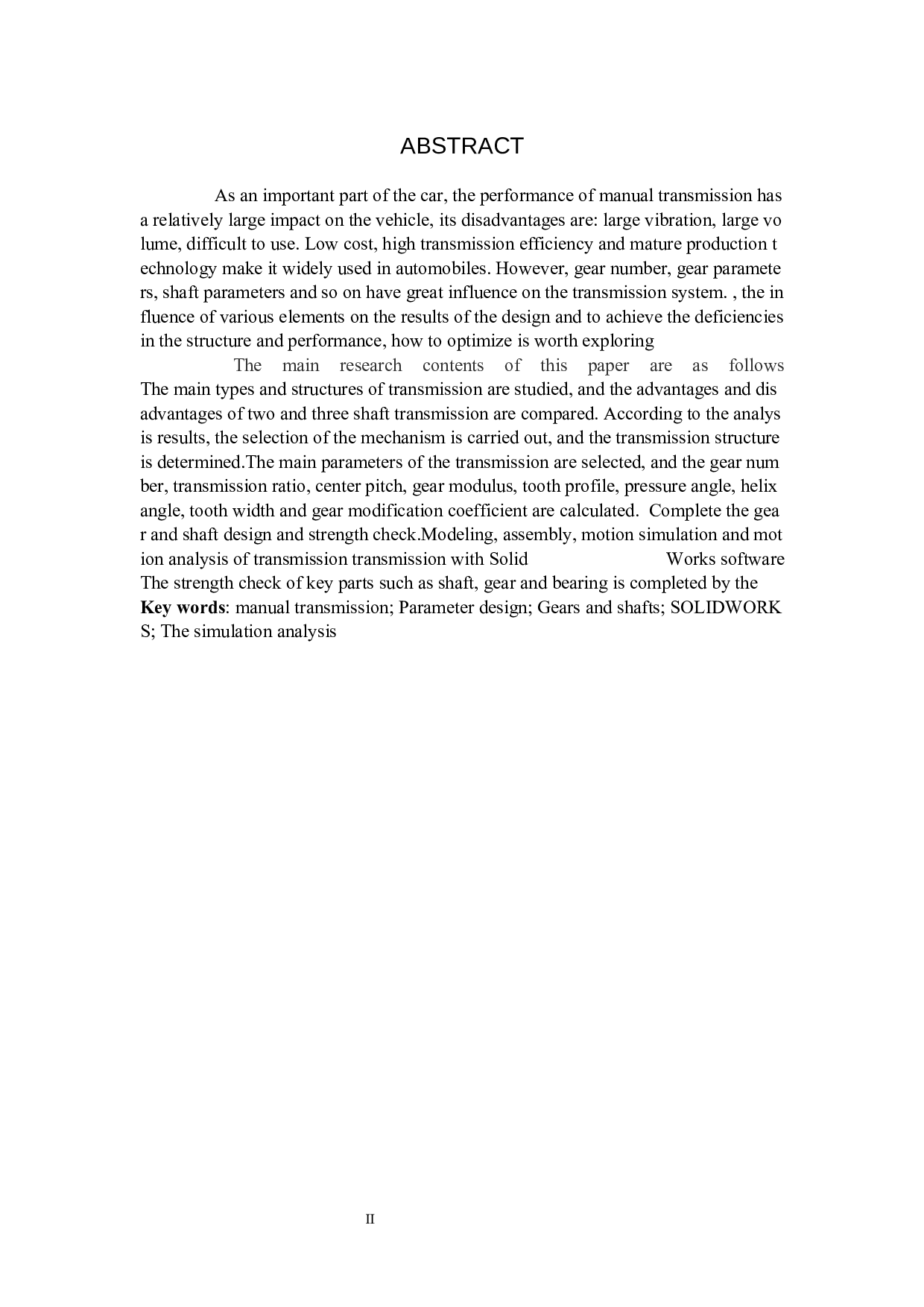 商用车变速器的结构设计与仿真分析-12402字.docx 第2页