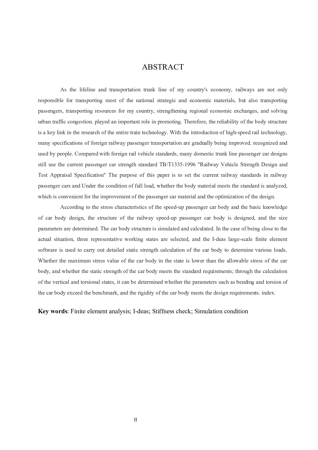 铁路提速客车车体结构强度分析-10543字.docx 第3页