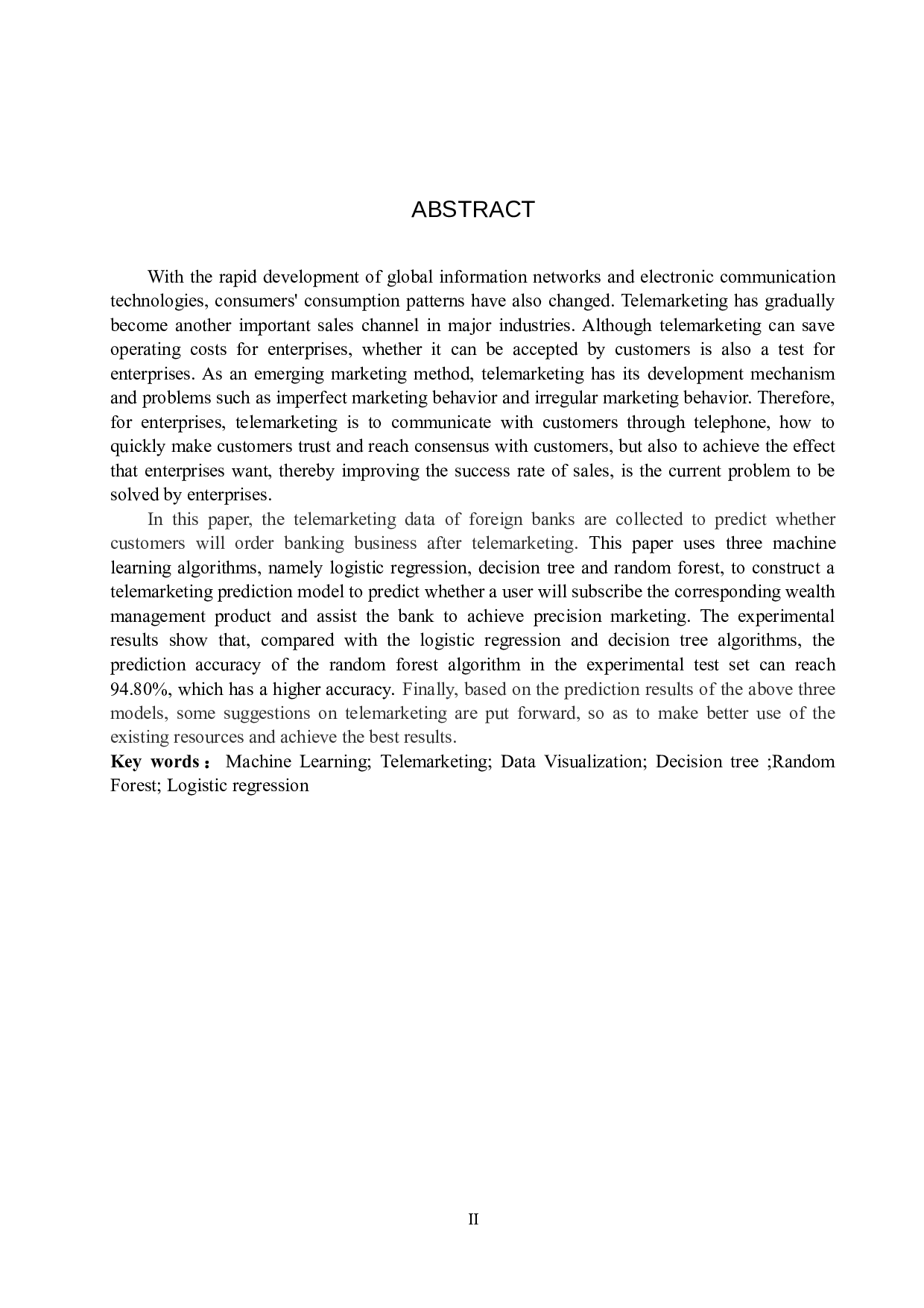 基于机器学习的银行电话营销效果的分析与预测-13331字.docx 第2页