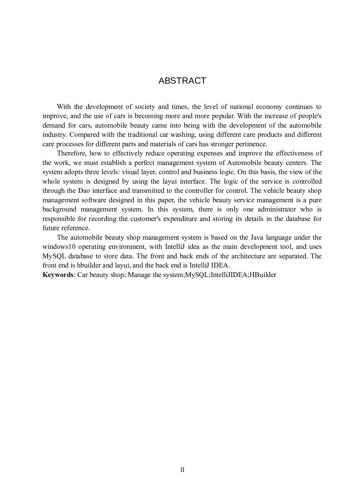 基于Spring Boot的汽车美容店管理系统的设计与实现-14501字.docx 第2页