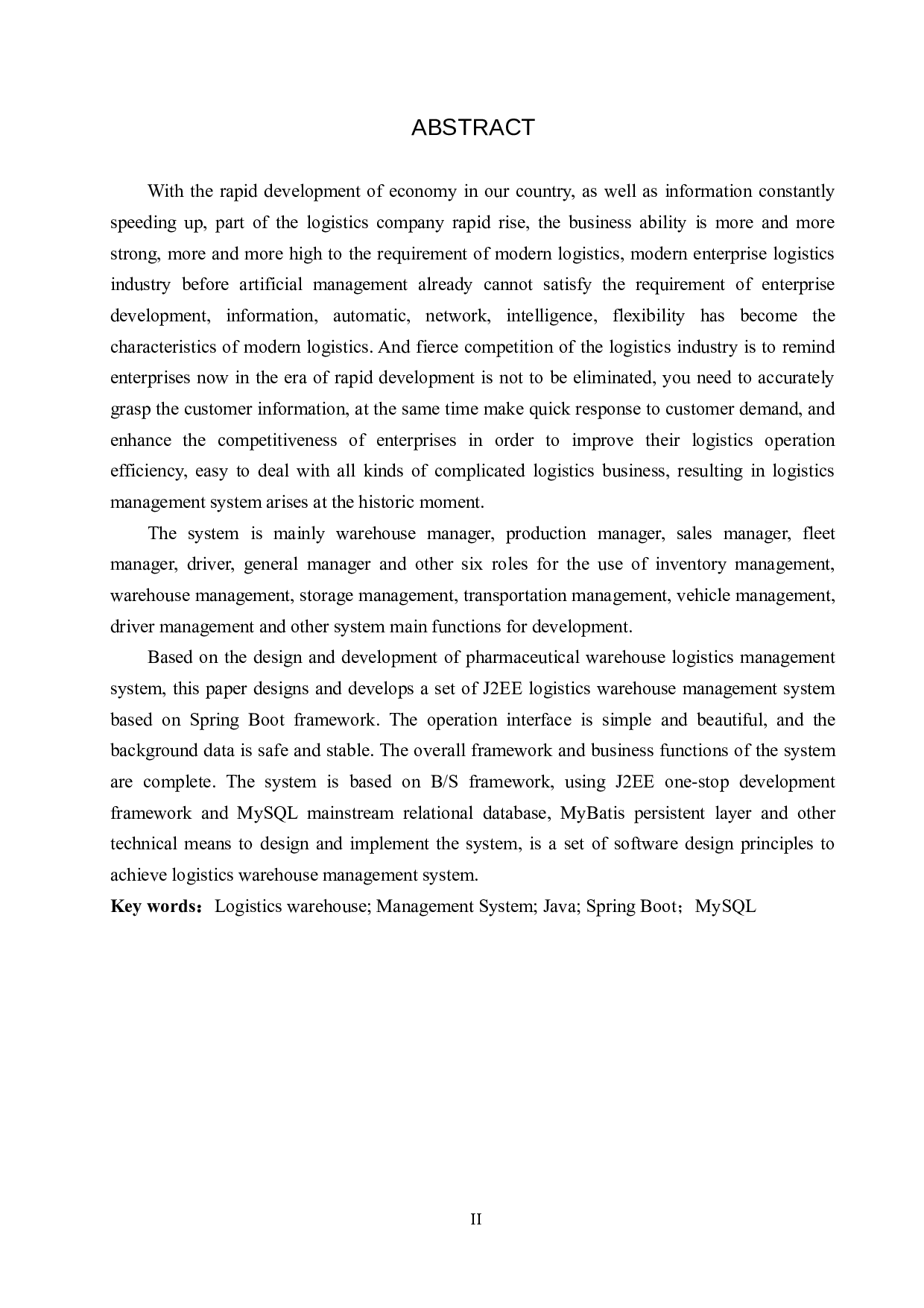 基于Spring Boot的制药厂仓库物流管理系统的设计与实现-17177字.docx 第2页