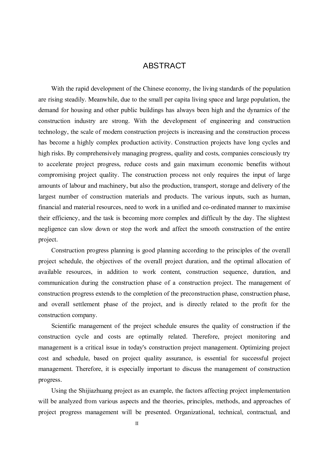 石家庄智慧社区施工进度控制研究-17162字.docx 第2页