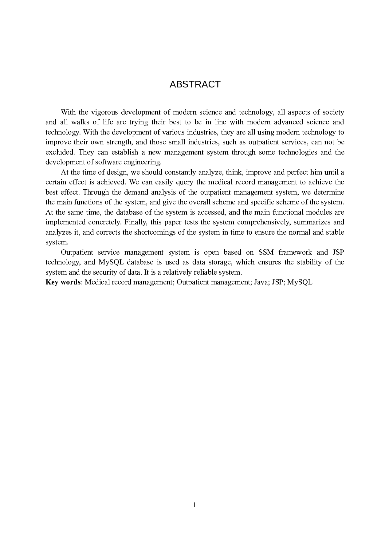 基于SSM的门诊管理系统的设计与实现-16987字.docx 第2页