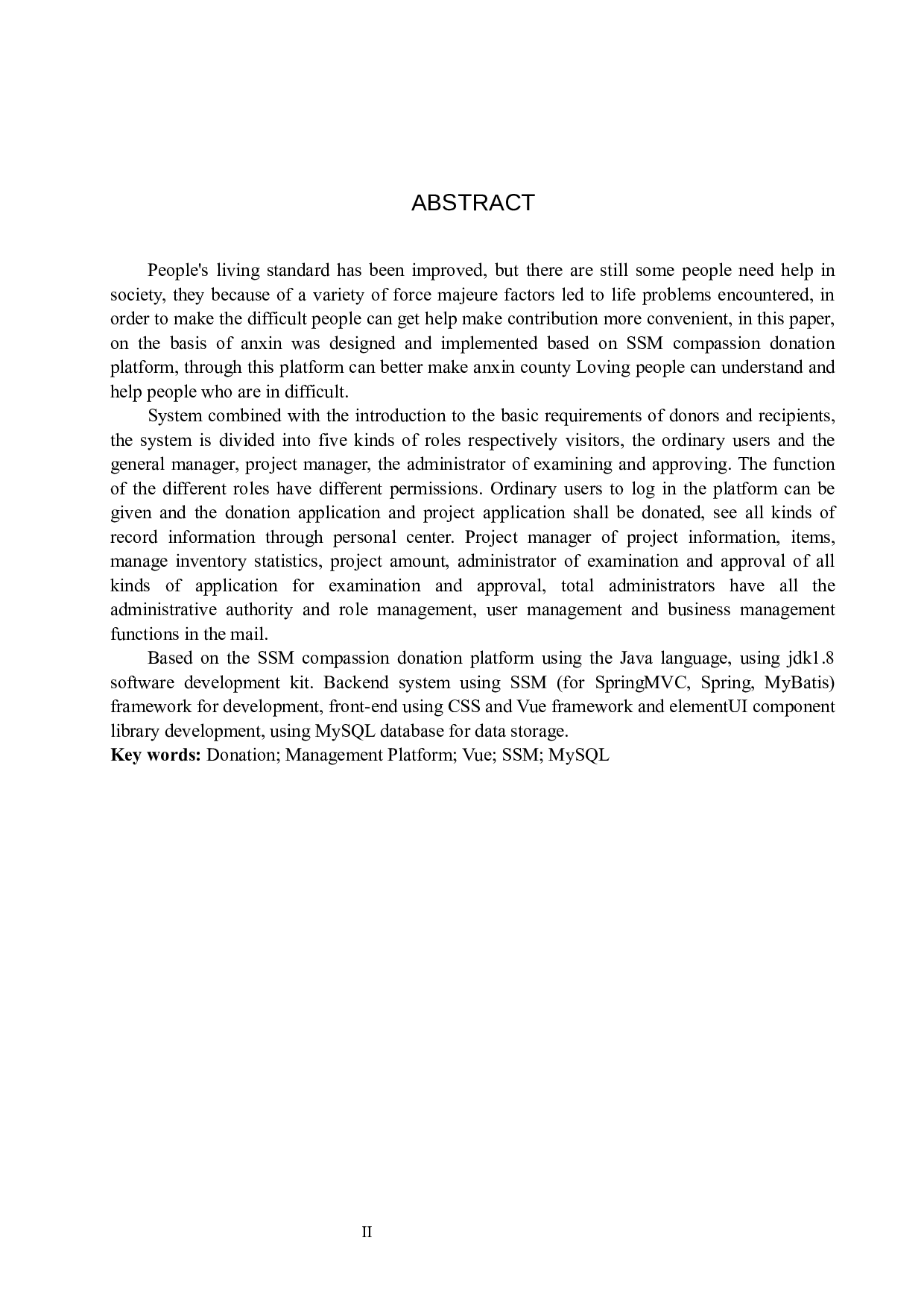 基于SSM的爱心捐助平台的设计与实现-27418字.docx 第2页