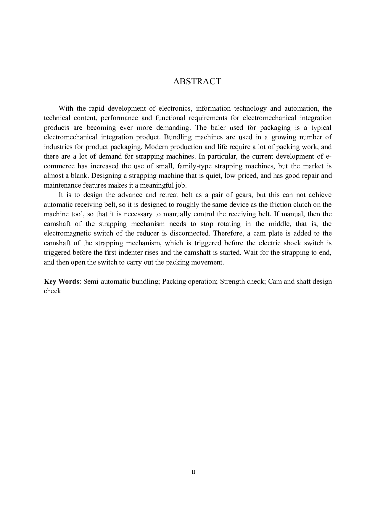 半自动捆扎机设计说明书-10730字.doc 第2页