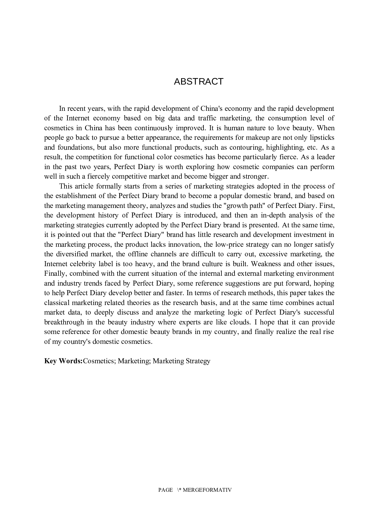 &ldquo;完美日记&rdquo;品牌营销策略研究-20133字.docx 第2页