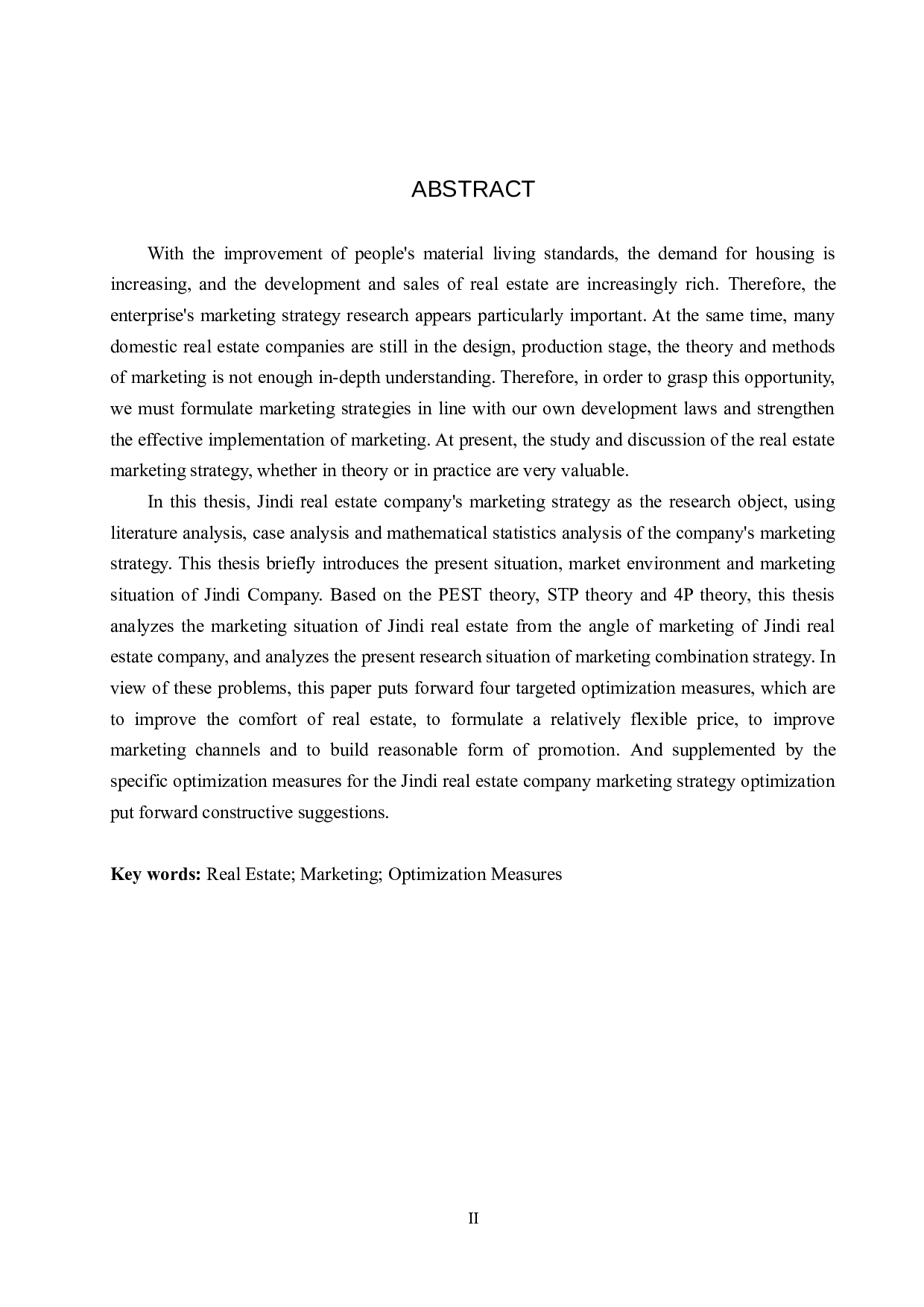 金邸房地产公司营销策略优化研究-21190字.docx 第2页