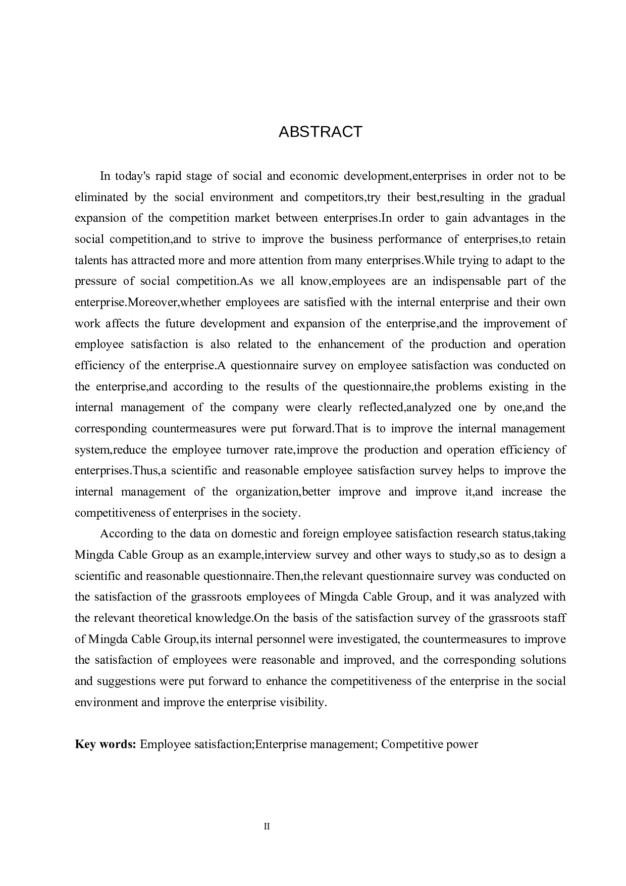 明达线缆集团员工满意度提升对策研究-17267字.docx 第2页