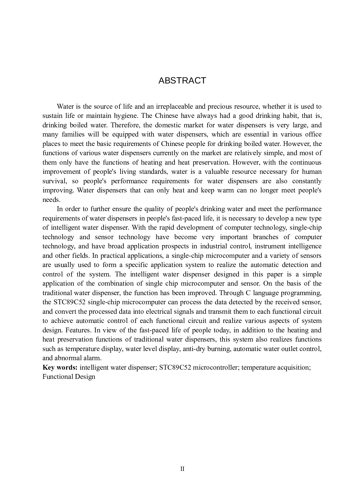 基于51单片机的智能饮水机的设计与实现-12507字.docx 第2页