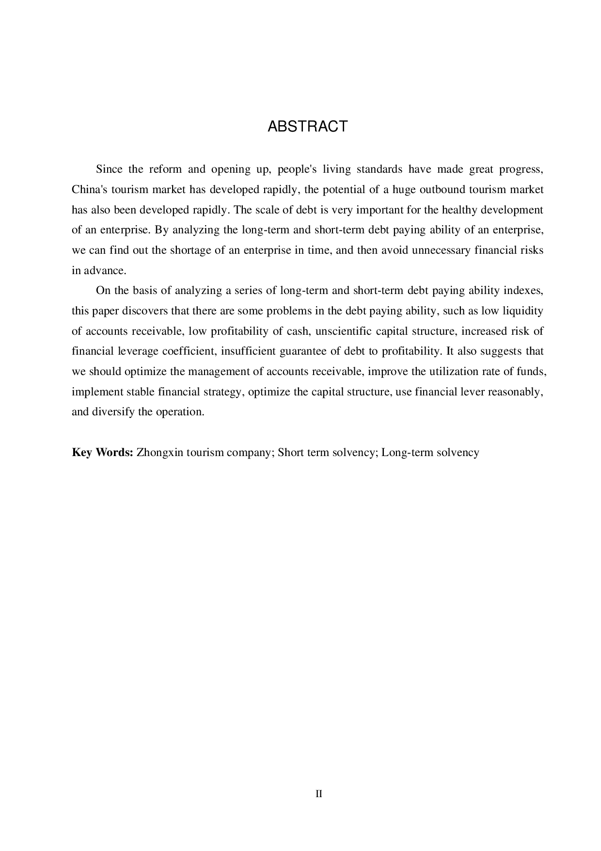 众信旅游集团有限公司偿债能力分析及评价研究-16446字.pdf 第2页