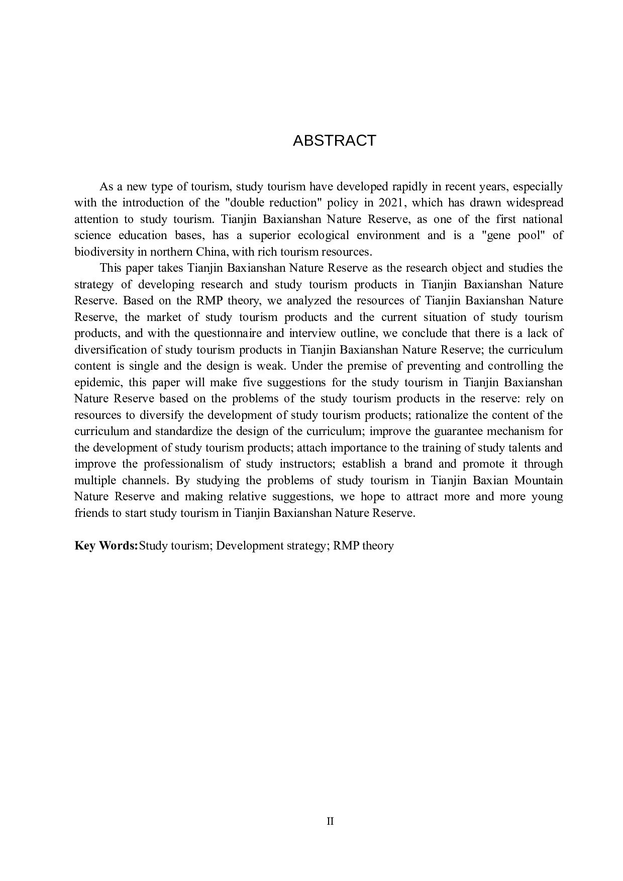 天津八仙山自然保护区研学旅游产品开发研究-23689字.docx 第2页