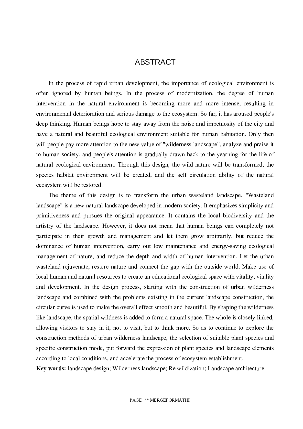 花落栖野&mdash;&mdash;&ldquo;再野化&rdquo;理念下的城市荒地景观生态修复-5934字.docx 第2页