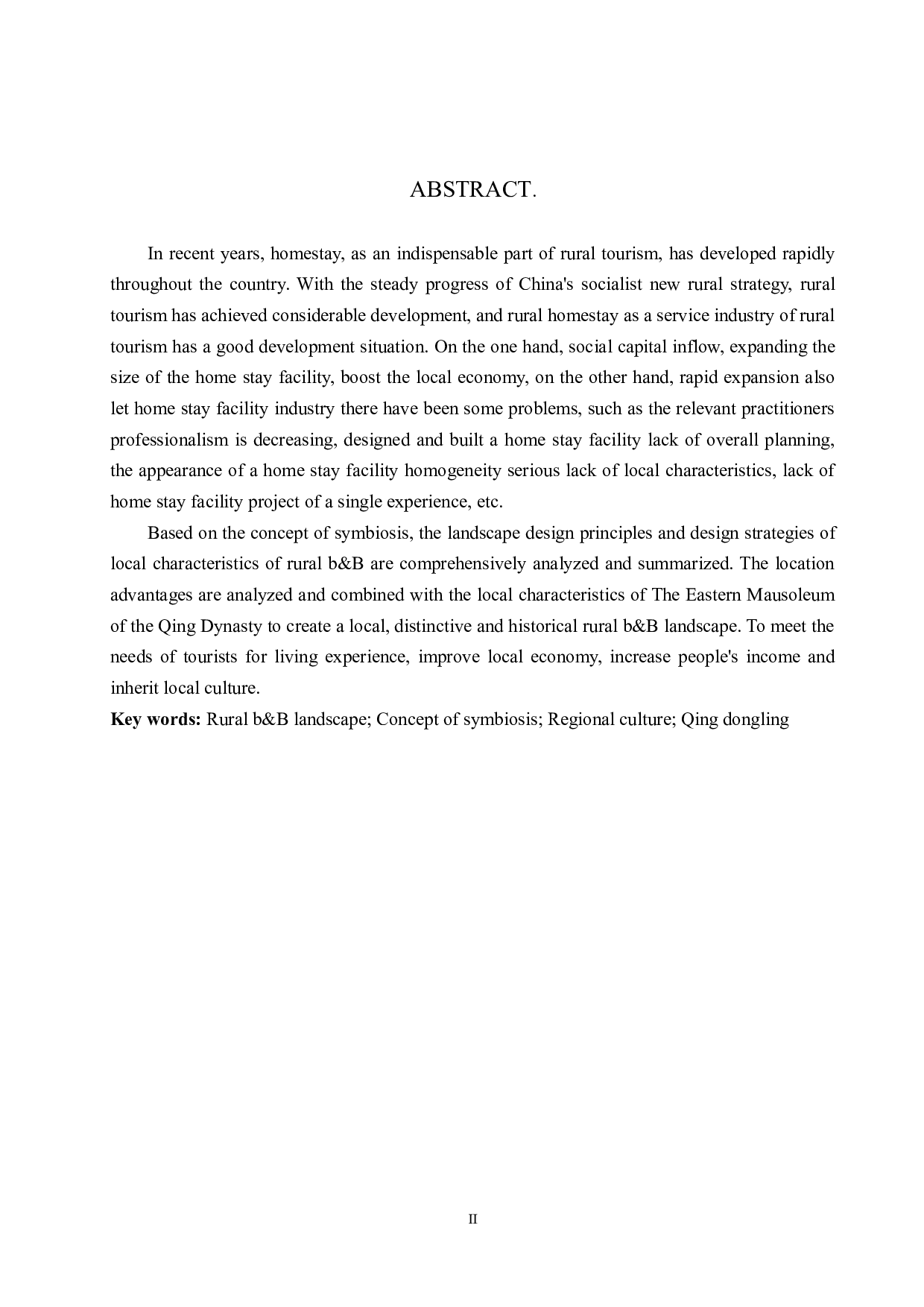 基于共生理念的乡村民宿景观设计研究&mdash;&mdash;以清东陵民宿设计为例-5564字.docx 第2页