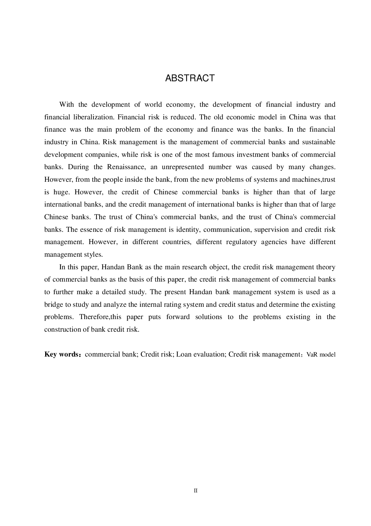邯郸银行信用风险管理研究-22276字.pdf 第2页