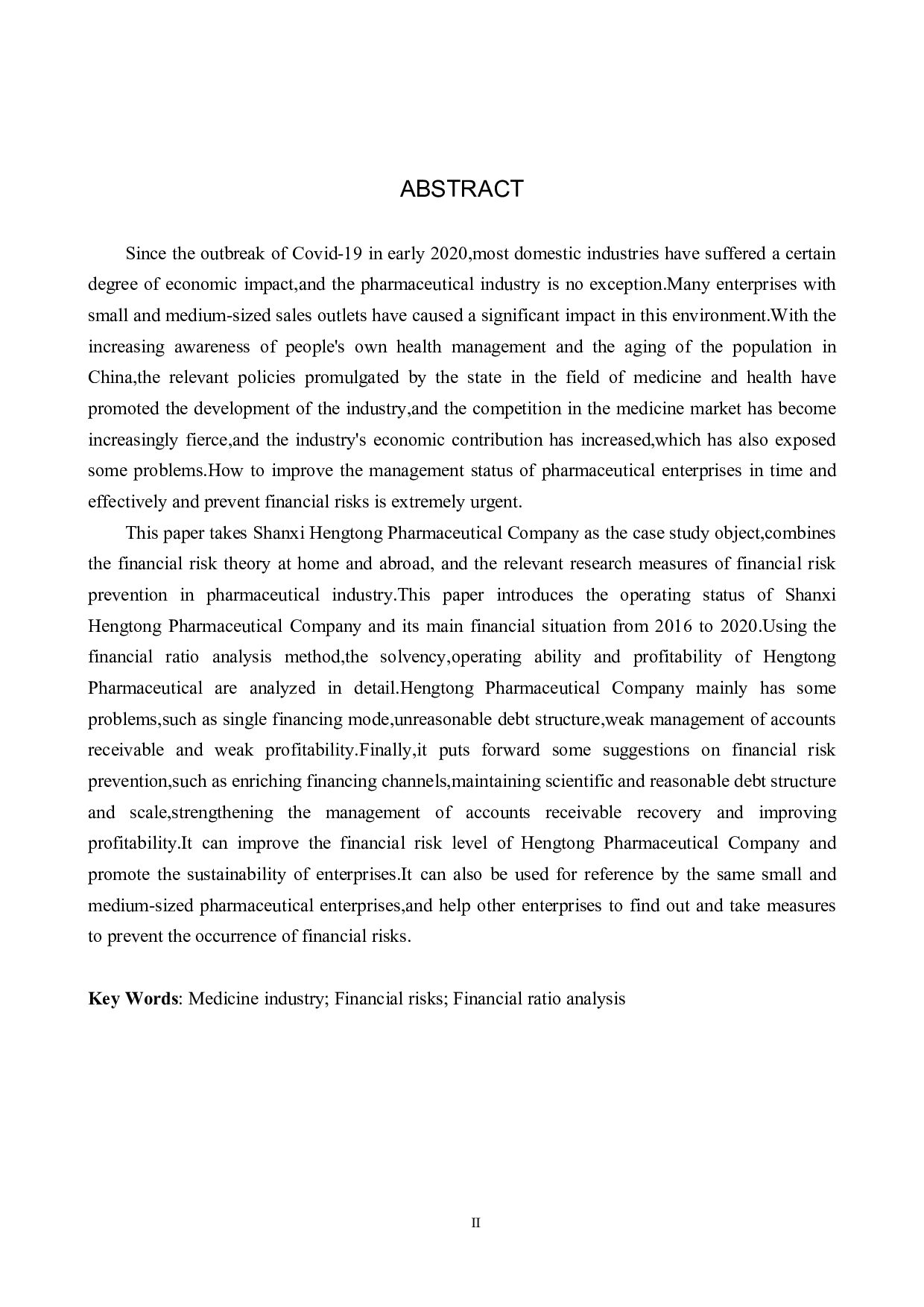 山西亨通医药公司财务风险分析与防范研究-23138字.pdf 第2页