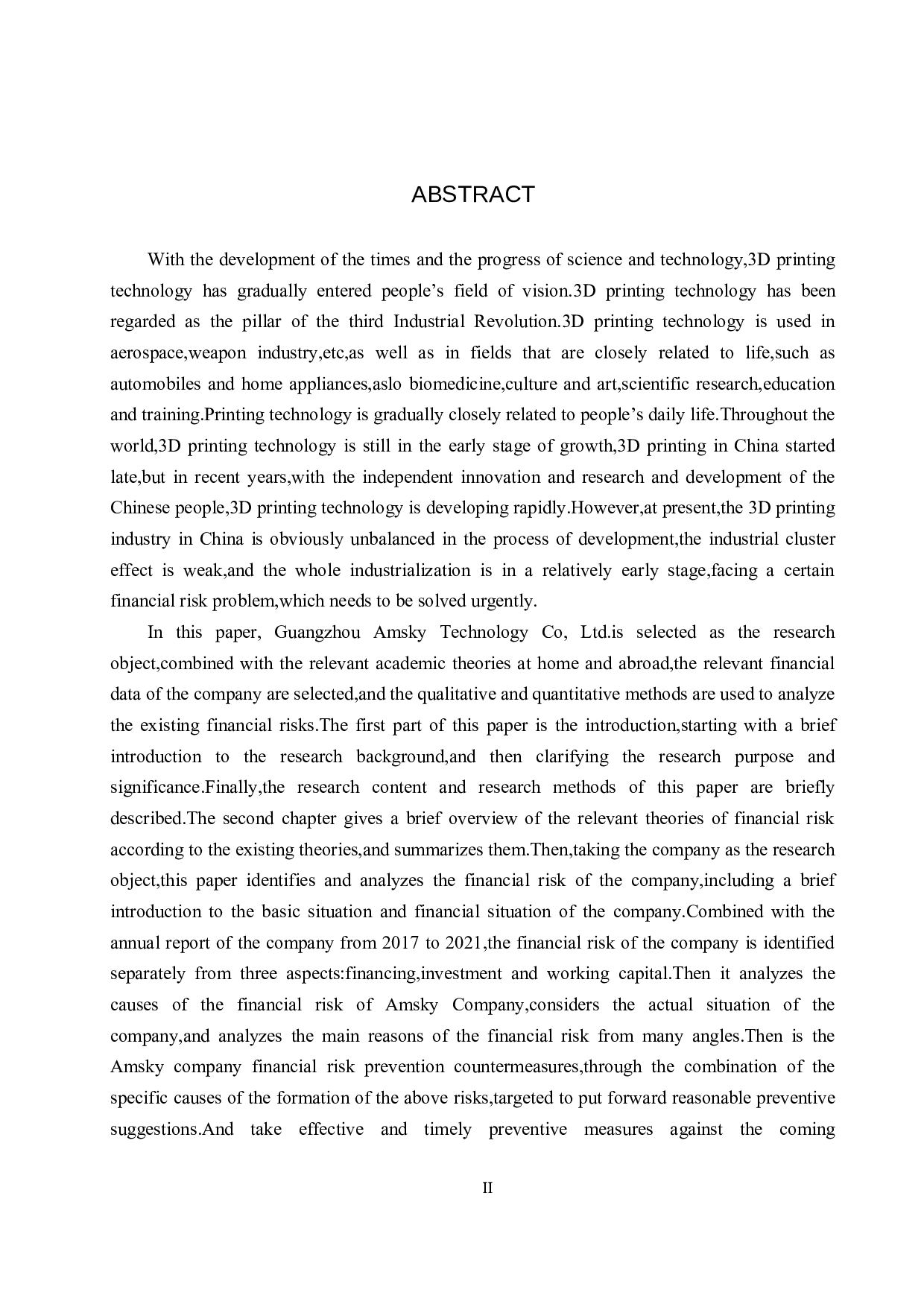 广州爱司凯科技股份公司财务风险分析与控制研究-23474字.docx 第2页