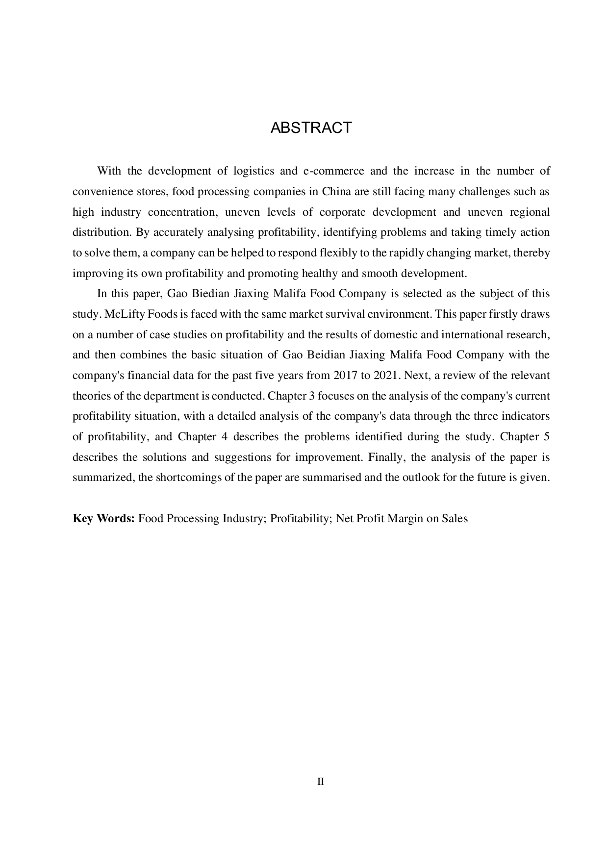 高碑店市家兴麦力发食品公司盈利能力分析及对策研究-18462字.pdf 第2页