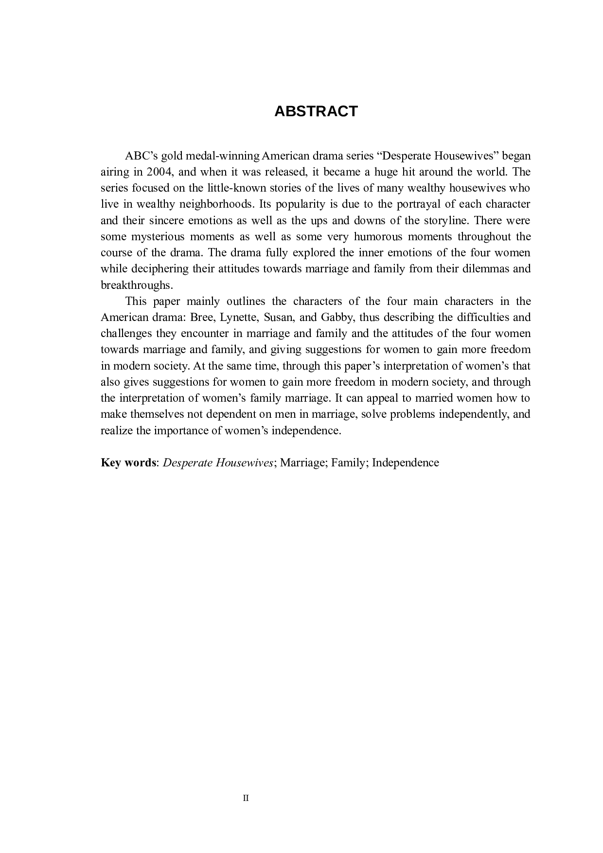 困境与突破&mdash;&mdash;解读《绝望的主妇》中女性对婚姻家庭的态度-9274字.docx 第4页