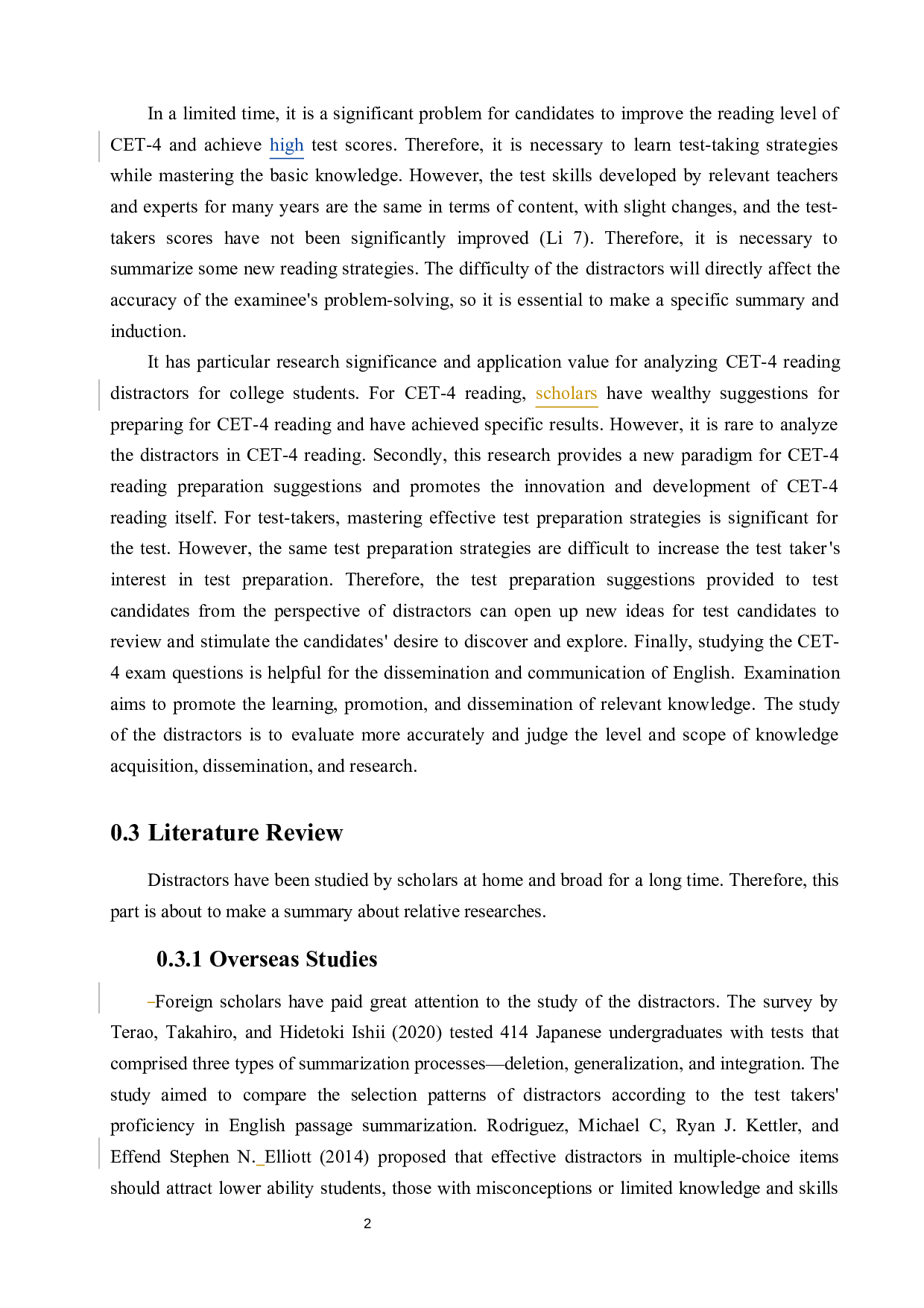 大学英语四级阅读干扰选项探究&mdash;以推断题为例-8746字.docx 第9页