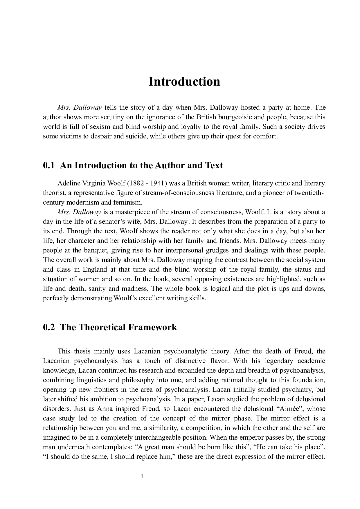 镜像、话语、救赎&mdash;&mdash;从精神分析角度解读《达洛维夫人》-8846字.docx 第6页