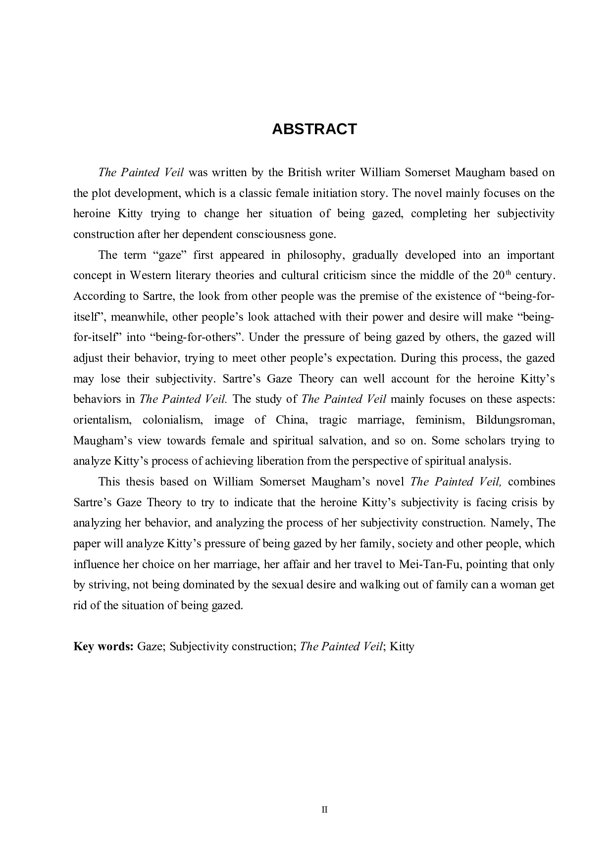 凝视理论视域下解读《面纱》女主人公凯蒂-7554字.docx 第3页