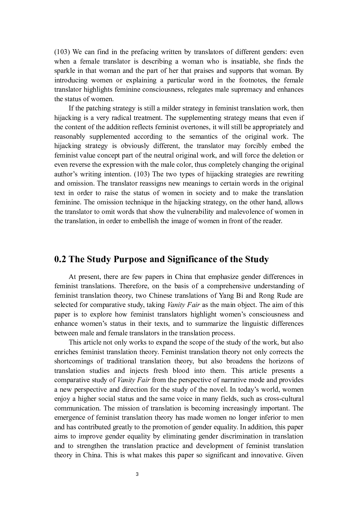 女性主义翻译理论视角下《名利场》中译本的对比研究-12403字.docx 第10页